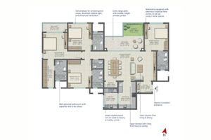Sobha Altair 4bhk floor plan